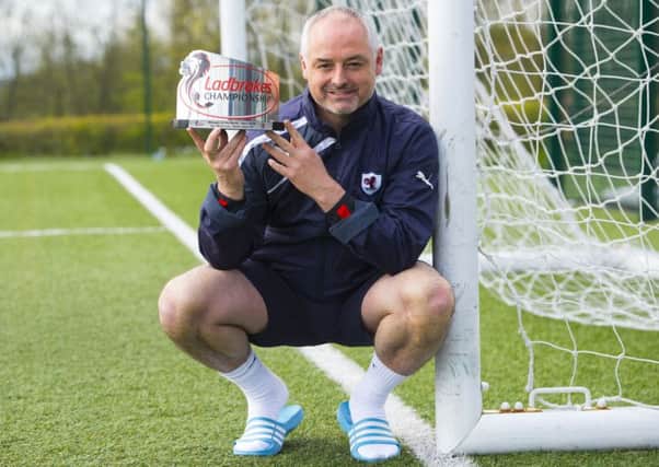 Raith Rovers' Ray McKinnon has been named Ladbrokes Manager of the Month for April. Picture: Gary Hutchison/SNS