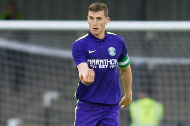 Hibs defender Paul Hanlon says team-mate Jason Cummings won't fret over his miss against Raith. Picture: John Devlin