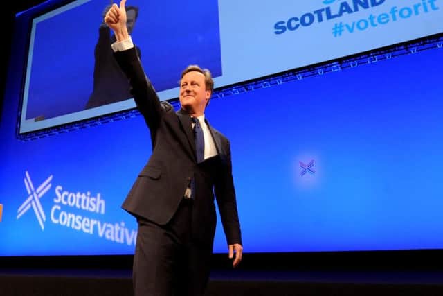 David Cameron congratulated Scottish Conservative leader Ruth Davidson on Twitter, adding that she would "stand up" to SNP rule. Picture: Lisa Ferguson