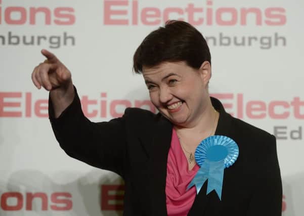 Ruth Davidson was having a good night after doubling the number of Conservative MSPs Picture:
Neil Hanna