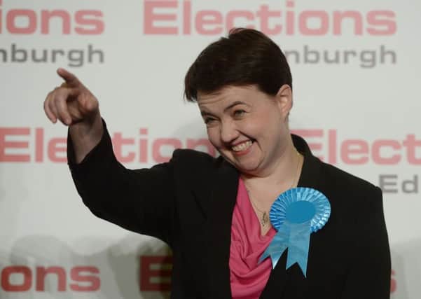 Ruth Davidson was having a good night after doubling the number of Conservative MSPs Picture: 
Neil Hanna