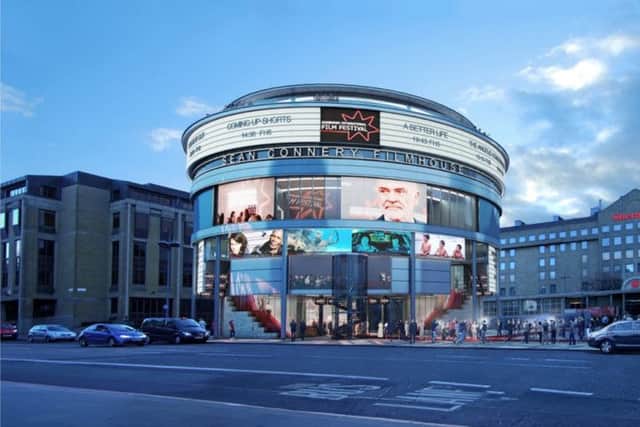 A proposal for a cylindrical-shaped Sean Connery Filmhouse