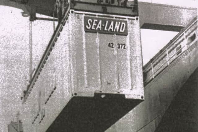 The port's first container shipment on 7 May 1966. Picture: Contributed