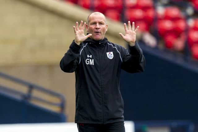 Queen's Park manager Gus MacPherson will take a 2-0 advantage into the second leg. Picture: Sammy Turner/SNS