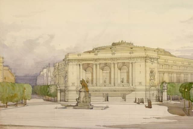 Unsuccessful competition entry for Usher Hall