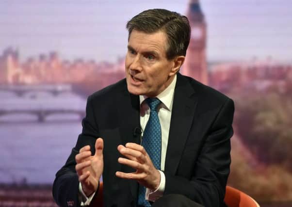 Sir John Sawers aired his concerns on Andrew Marrs BBC1 show. Picture: PA/BBC