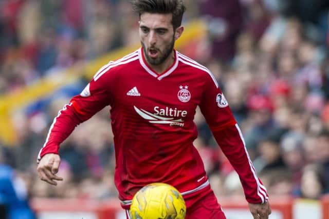 Graeme Shinnie in action for Aberdeen