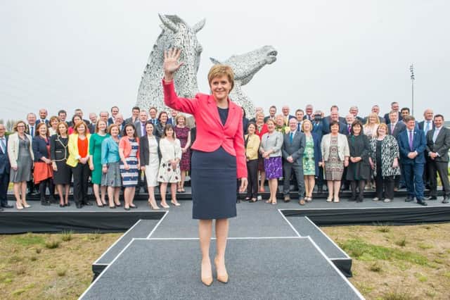 The SNP leader was speaking as she met her fellow 62 MSPs following Thursdays Holyrood election. Picture: TSPL