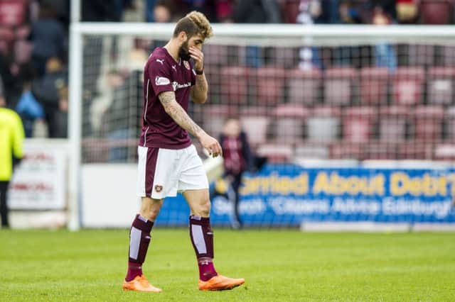 A disappointed Juanma walks off at full time. Picture: SNS