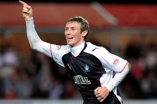 Chris Mitchell, during his days with Falkirk. Picture: Michael Gillen