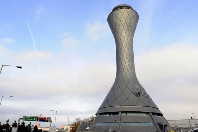Edinburgh Airport control tower. Picture: Michael Gillen