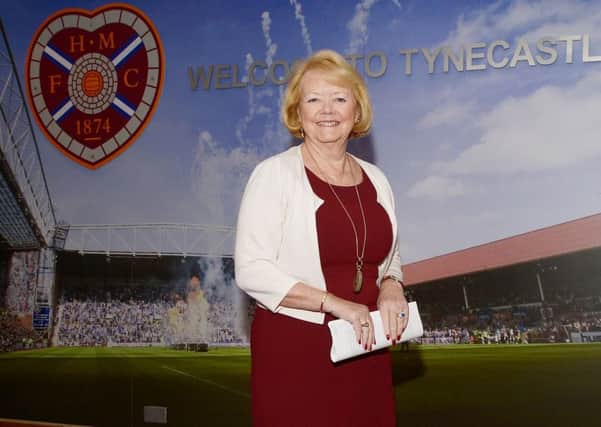 Hearts owner Ann Budge is helping the club out with the new stand. Pic: TSPL