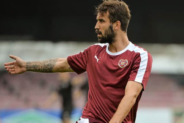 Blazej Augustyn has made 27 appearances for Hearts this season. Pic: TSPL