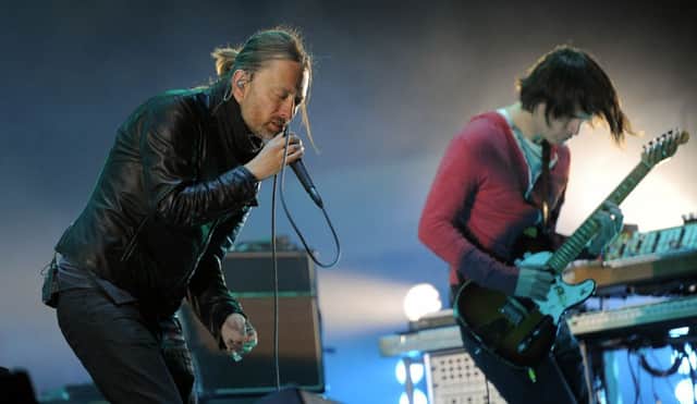 Thom Yorke, left, and Jonny Greenwood of Radiohead in 2012. Picture: AP