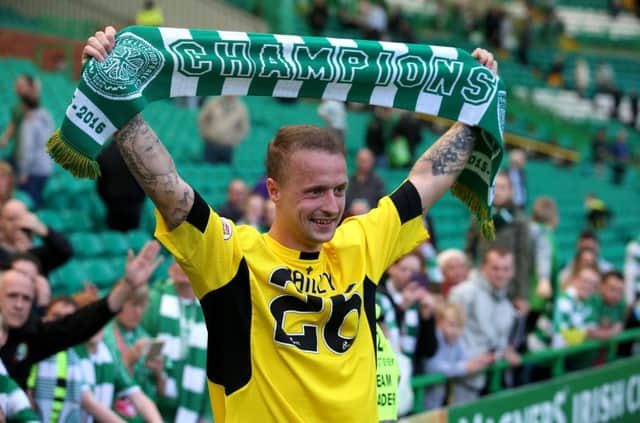 As a young Hibs fan, Celtic's Leigh Griffiths looked up to Derek Riordan and Garry O'Connor. Picture: Andrew Milligan/PA Wire