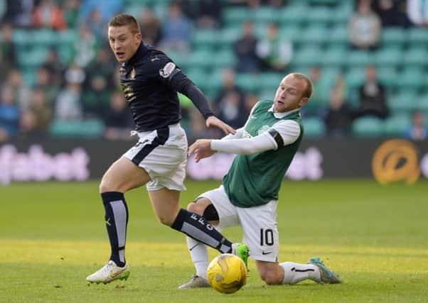 Falkirk and Hibs will battle it out once again on Friday for a place in the Premiership play-off final. Picture: SNS