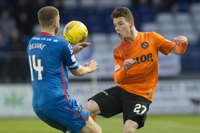 Dundee United's Ali Coote was a second half substitute in Friday's win. Picture: SNS