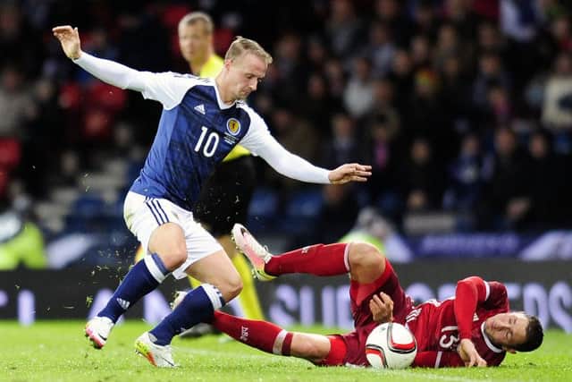 Griffiths started the recent friendly match against Denmark. Picture: Michael Gillen