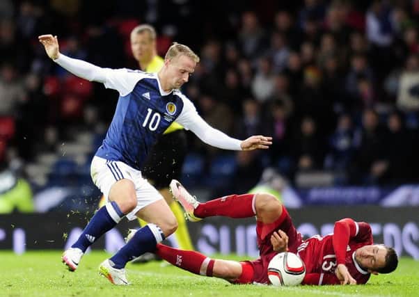 Griffiths started the recent friendly match against Denmark. Picture: Michael Gillen