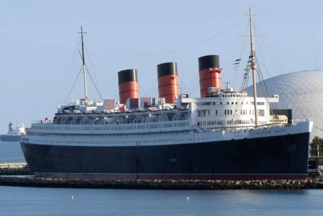 RMS Queen Mary was built in Clydebank and is now permanently docked at Long Beach, California. Picture: Wikicommons