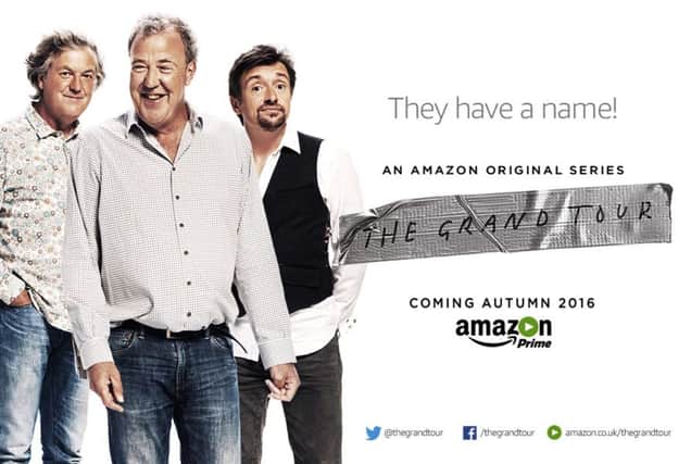 James May, Jeremy Clarkson and Richard Hammond have unveiled the name of their new Amazon Prime motoring show, The Grand Tour. Picture: PA
