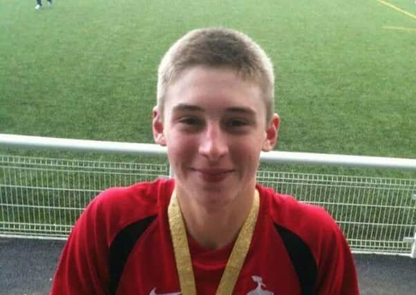Dale Whillans, a talented footballer. was a front-seat passenger in the car crash on the Hawick to Jedburgh road last year. Picture: Police Scotland