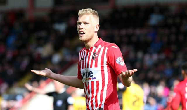 Jayden Stockley's impressive loan spell at Exeter City caught the attention of Aberdeen boss Derek McInnes. Picture: Getty Images