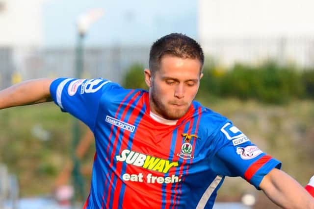 Danny Devine: Only goal. Picture: SNS