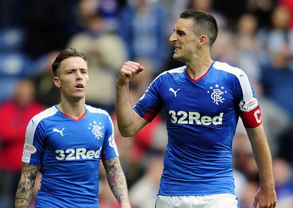 Lee Wallace finds himself back in the squad after almost three years out, while team-mate Barrie McKay, left, also makes it. Picture: Michael Gillen