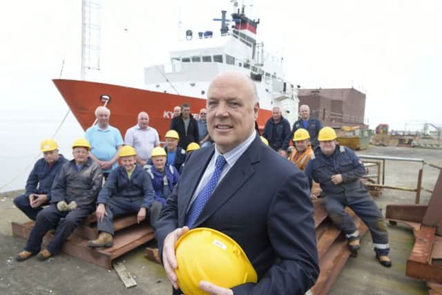 Jim McColl bought the Port Glasgow shipyard in 2014. Picture: Sandy Young