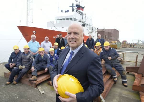 Jim McColl bought the Port Glasgow shipyard in 2014. Picture: Sandy Young