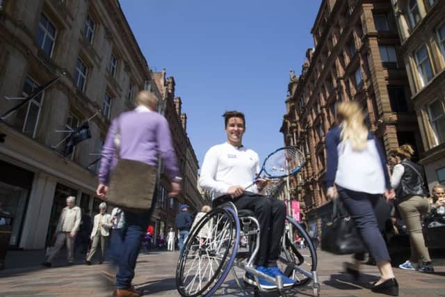 Gordon Reid, pictured in Glasgow, hopes for more backing for disabled athletes. Picture: Jeff Holmes
