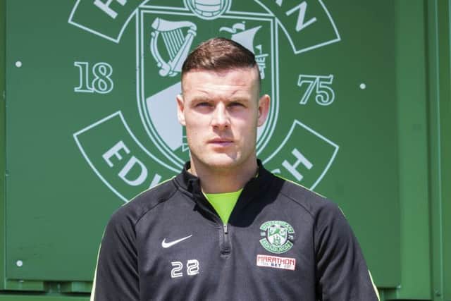 Hibs' Anthony Stokes is determined to secure promotion with the Easter Road side. Picture: Ross Brownlee/SNS