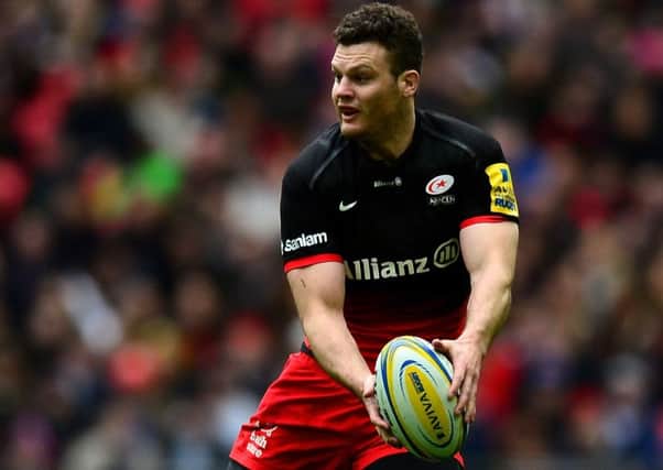 Scotland's Duncan Taylor in action for Saracens against Harlequins at Wembley on 16 April 2016.  Picture: Dan Mullan/Getty