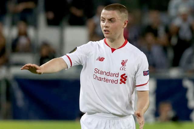 Rossiter in action for Liverpool during a Europa League game against Bordeaux. Picture: Getty