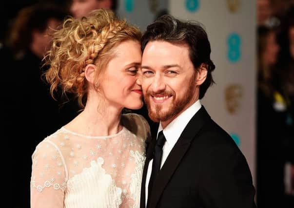 Anne-Marie Duff and James McAvoy, who are to divorce. Picture: Getty Images