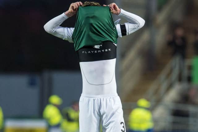 There will be no hiding place for Hibs midfielder Liam Henderson at Hampden. Picture: SNS