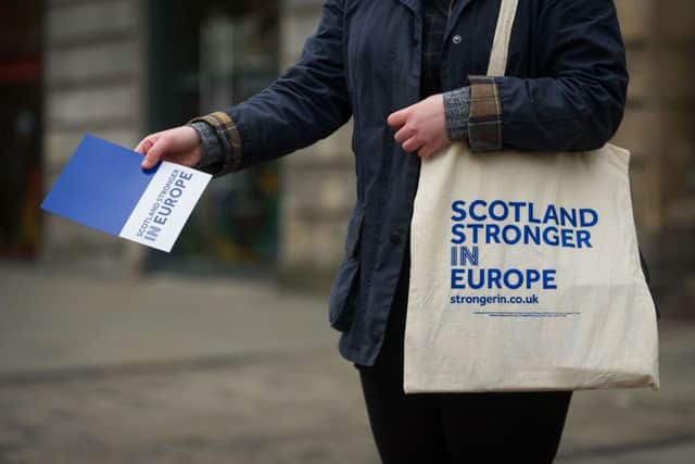 Scotland seems set to vote decisively to Remain in the EU. Picture: Steven Scott Taylor
