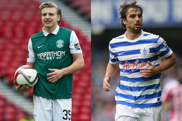 Jason Cummings, left, and Niko Kranjcar are reported targets for Rangers. Pictures: John Devlin/Getty Images