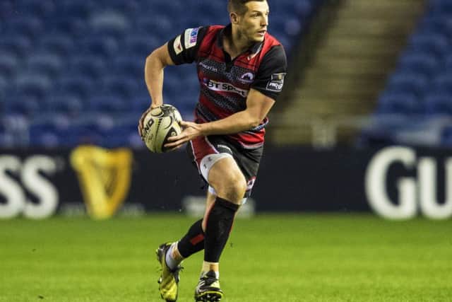 Jason Tovey was man of the match in Edinburgh's 29-0 win over Zebre