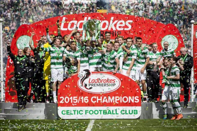 Celtic were crowned Scottish Premiership champions for the fifth season in a row. Picture: Danny Lawson/PA Wire