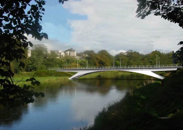 The new crossing over the Don which is to be called the 'Diamond Bridge'. Picture: Aberdeen City Council