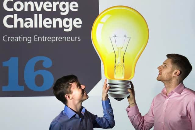 Converge Challengers Michael Tougher, left, and Jordan Smith from Glasgow School of Art. Picture: Lesley Martin