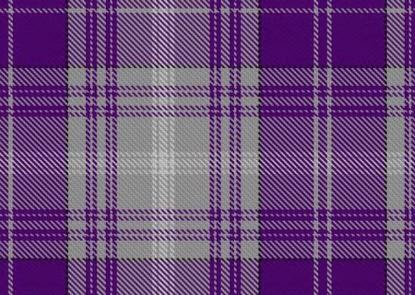 The Purple Rain tartan. Picture: Contributed