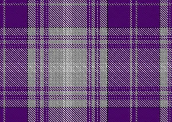 The Purple Rain tartan. Picture: Contributed