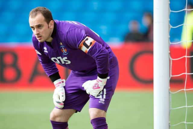 The excellent form of his former team, Falkirk, has been no surprise to Kilmarnock goalkeeper Jamie MacDonald. Picture: SNS