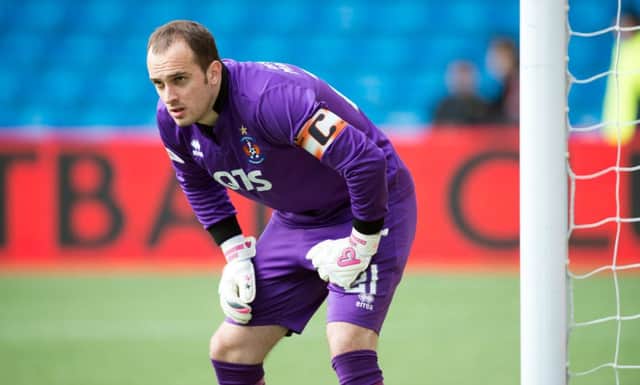 The excellent form of his former team, Falkirk, has been no surprise to Kilmarnock goalkeeper Jamie MacDonald. Picture: SNS