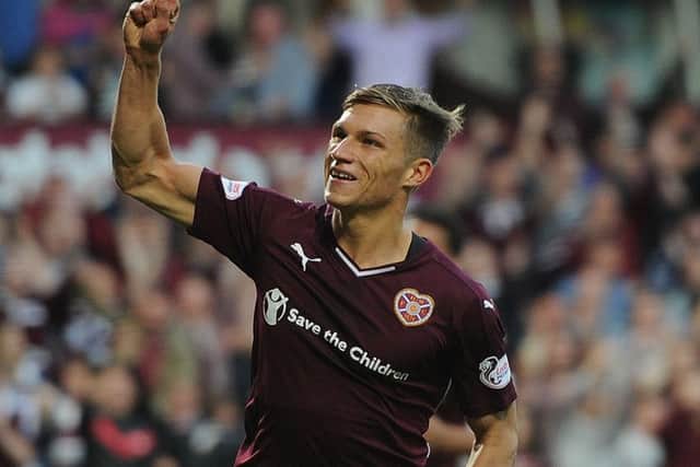 Gavin Reilly has been brought on for Hearts 17 times in this league this season. Picture: Neil Hanna