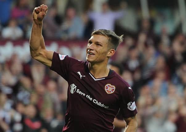 Gavin Reilly has been brought on for Hearts 17 times in this league this season. Picture: Neil Hanna