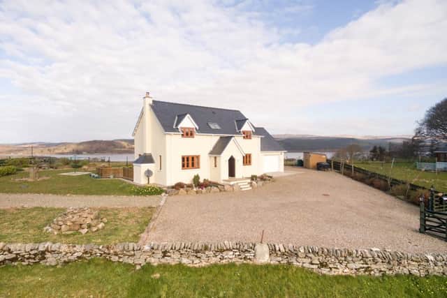 Pinmore Cottage is a one-off modern property with views to West Loch Tarbert.